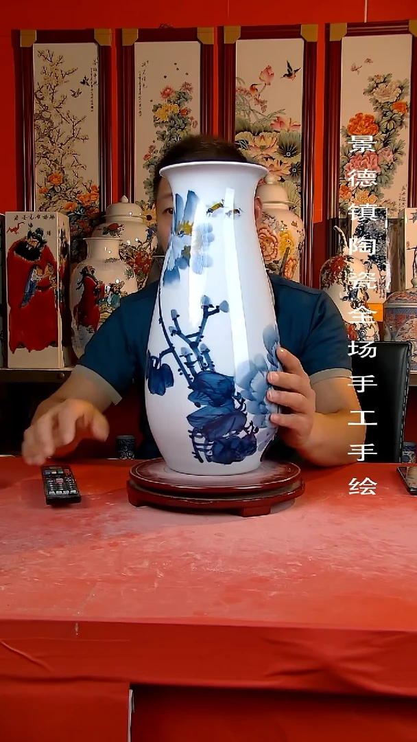 摆件景德镇陶瓷 手工手绘12