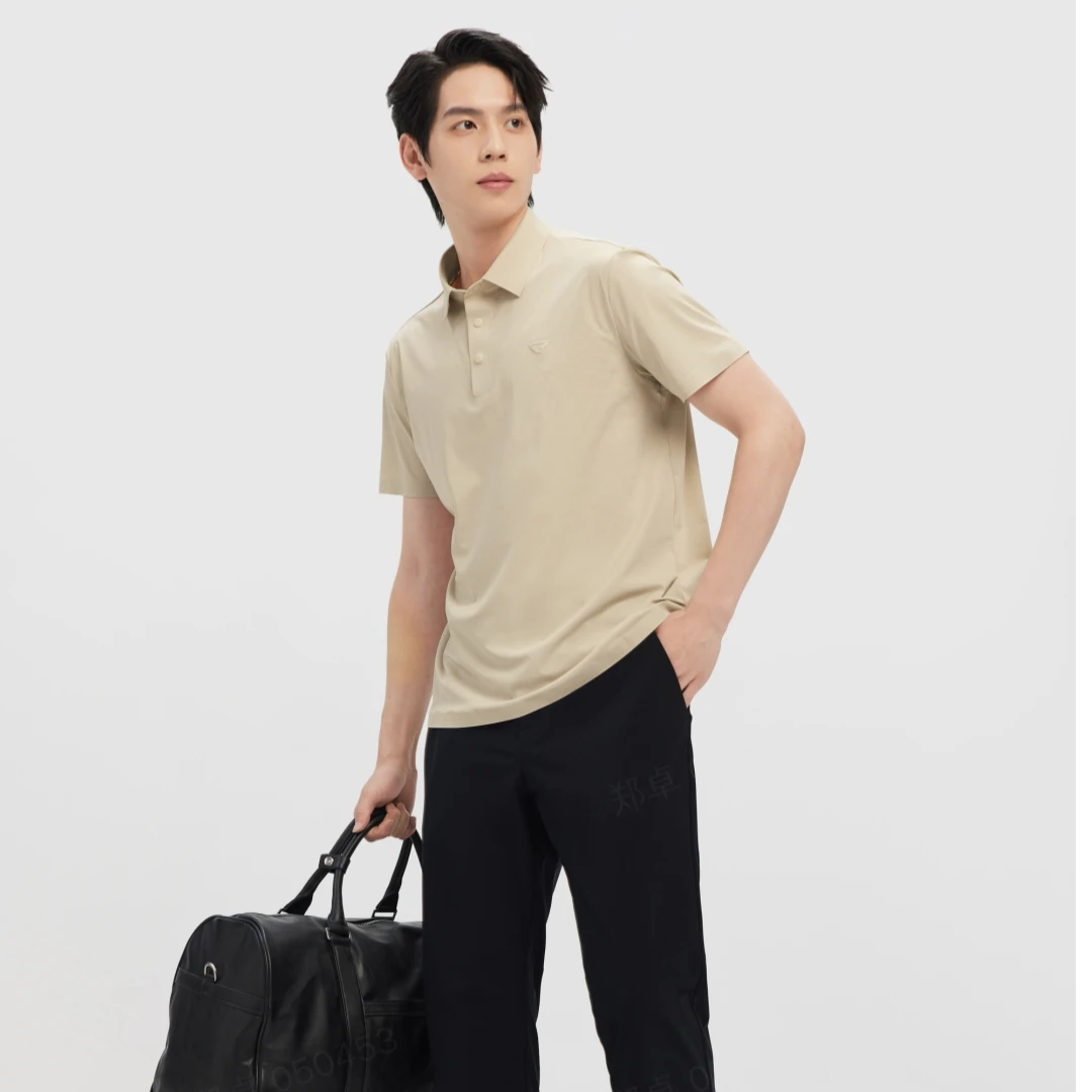 Septwolves/七匹狼Polo衫春夏水洗春季男士夏季纯色纽扣户外运动