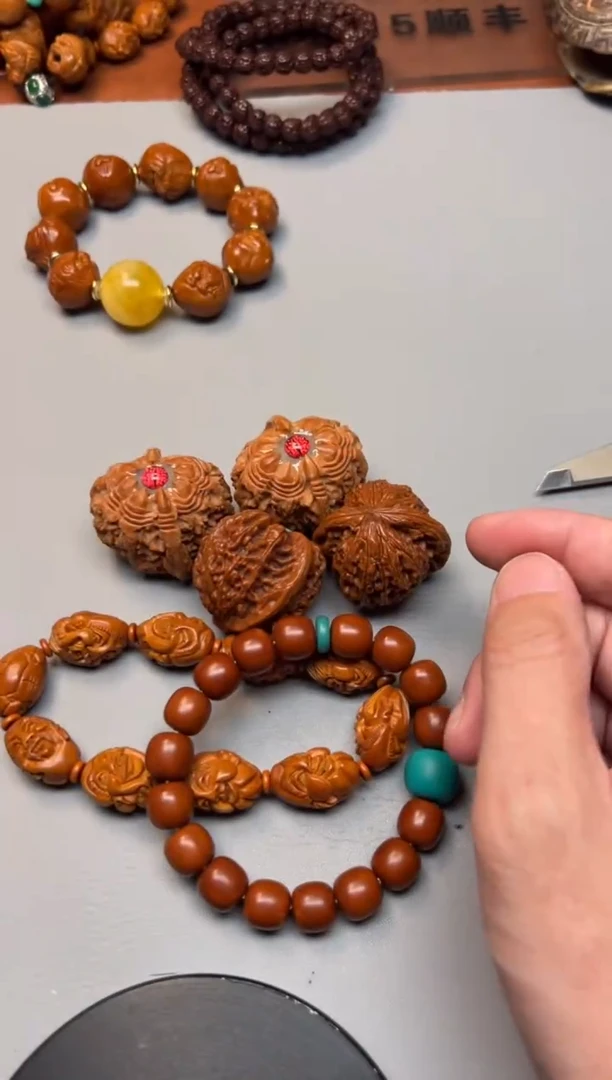 手串猴头核桃精品文玩手串一条