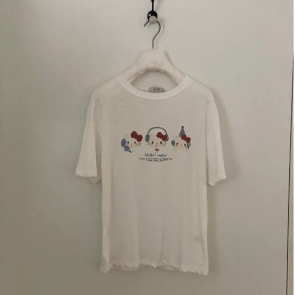 lelen A250812202 韩国代购“俏皮童趣”卡通kitty短袖 169