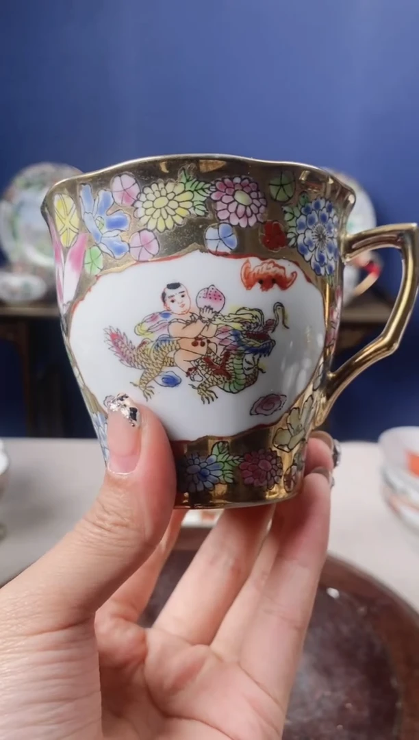 瓷片微瑕景德镇窑厂瓷摆件单件