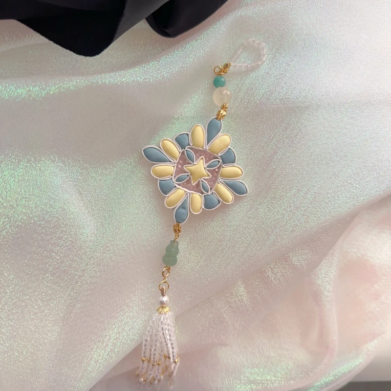 非金属陶瓷胸针 宝相花中国风压襟非遗手工盘扣气质时尚配饰 清瀾