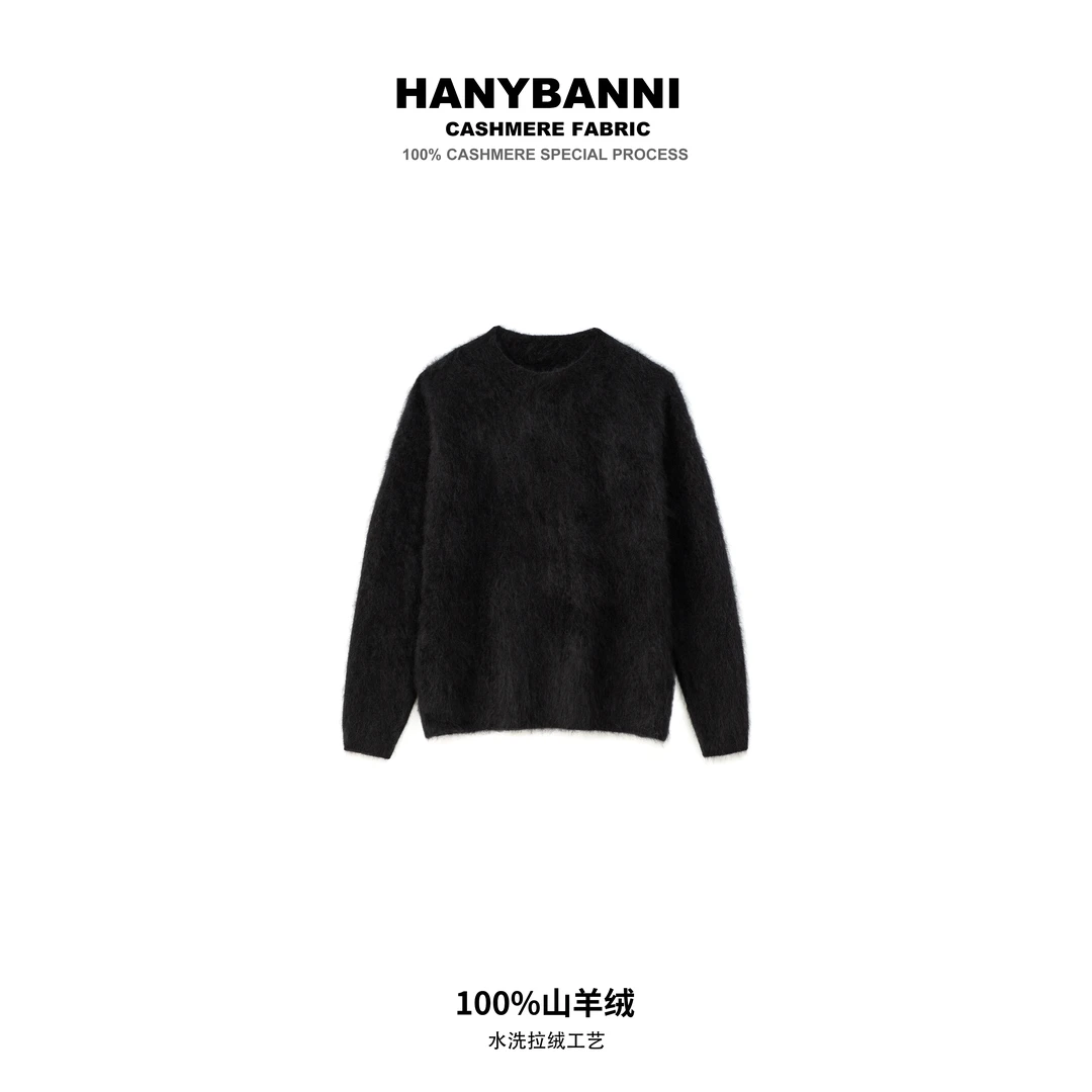 十一限定【插肩袖】100山羊绒拉绒 冬季百搭显瘦女士毛衣