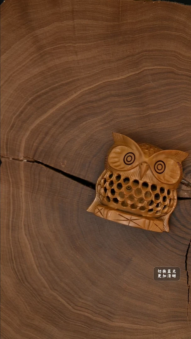 檀香木其他工艺品镂空猫头鹰 多样性发其一-1号