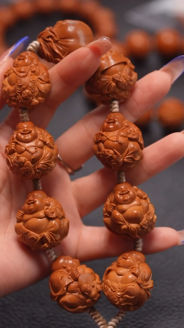 手串橄榄核2.6/骑兽童子戏弥勒