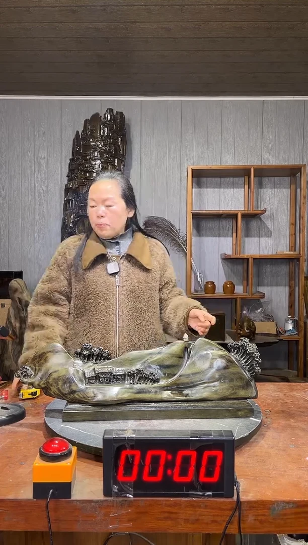 金丝楠储*居阴沉木山水倒流香