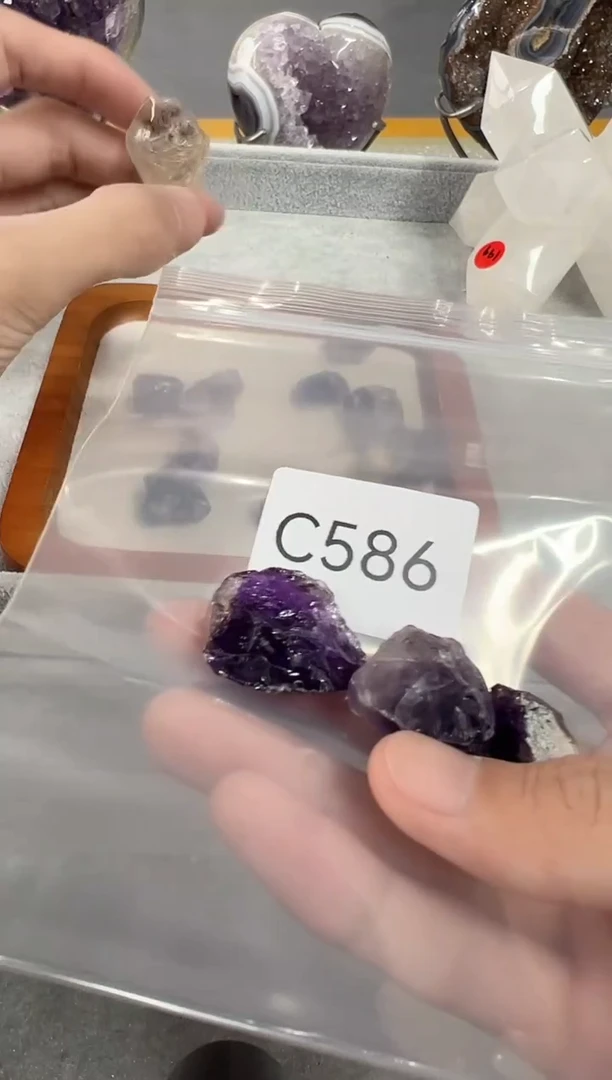 未镶嵌珠宝半成品水晶c586