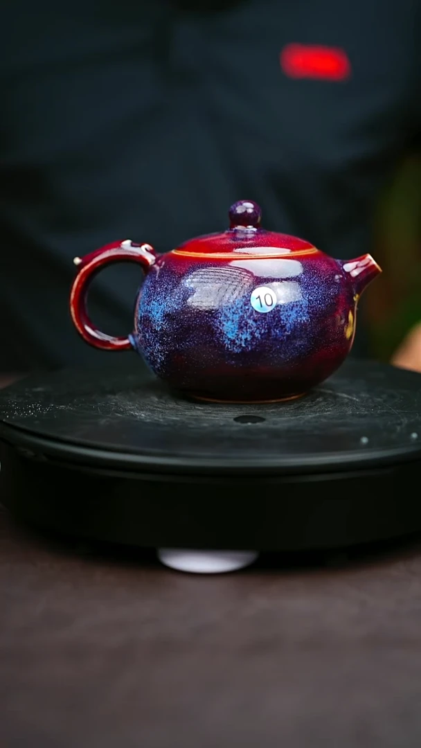 10#原矿钧瓷炉钧釉西施壶