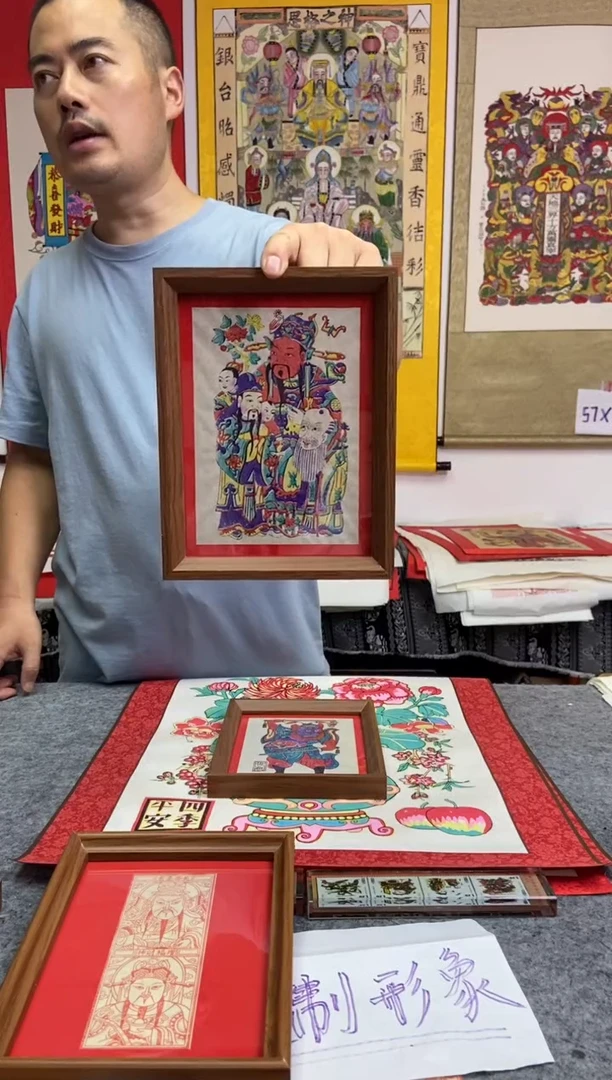 福禄寿三星八寸摆台手工制作精品