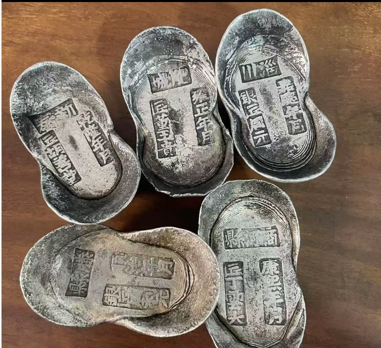 中式五帝官锭摆件仿古家居装饰品