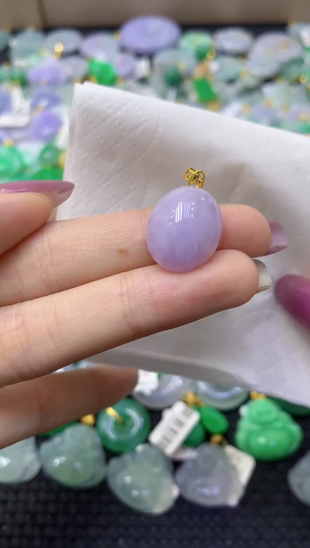 颈饰未镶嵌翡翠天然缅甸翡翠A货