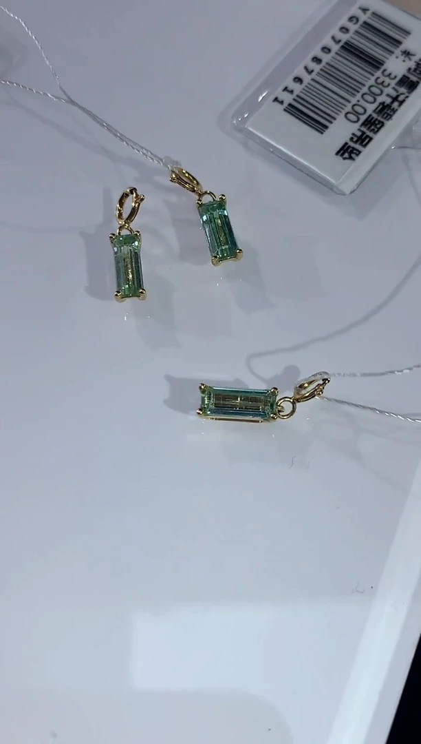 18K金镶嵌吊坠（不含链）碧玺A305|多样性发其一|880