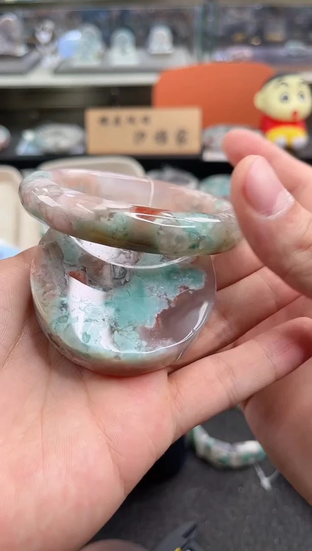 未镶嵌手镯石英质玉尘*丷圈口（赠品镯心）