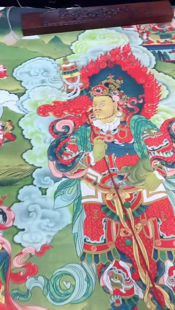 卷轴画069多闻天王