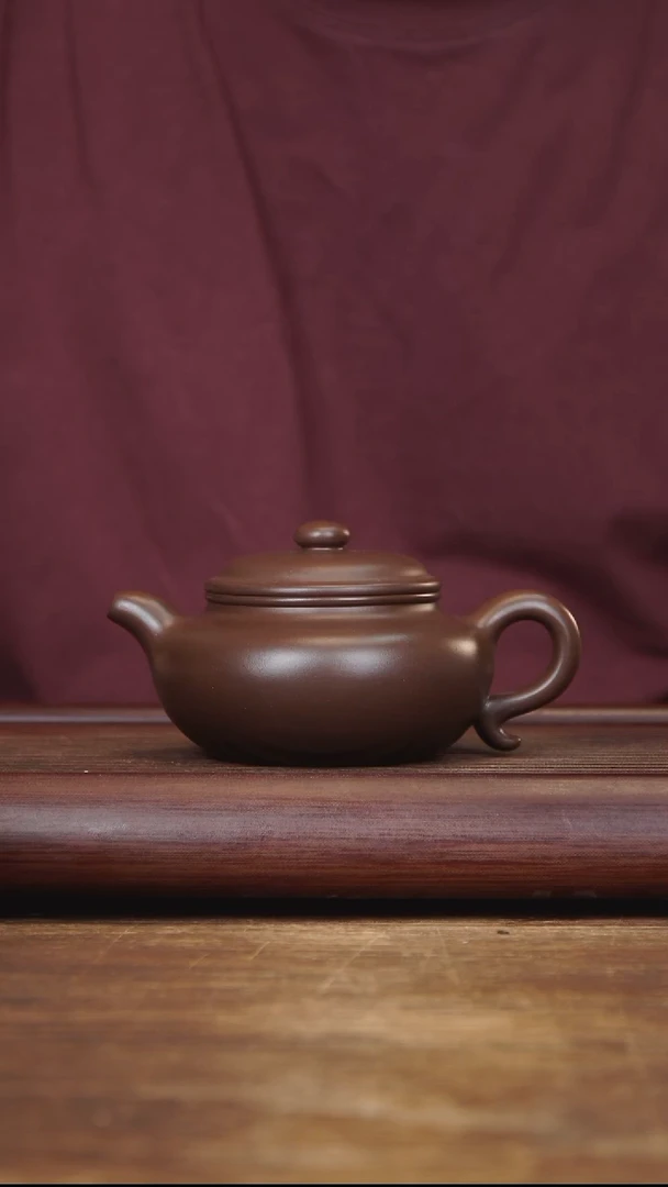 茶壶紫砂260ml 全手仿古 紫泥