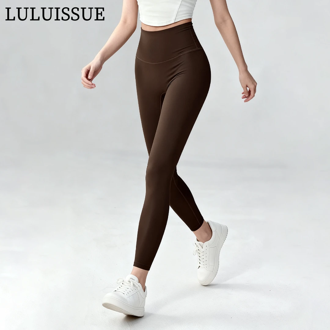 LULUISSUE秋冬裸感提臀瑜伽裤高腰显瘦跑步外穿骑行普拉提健身裤