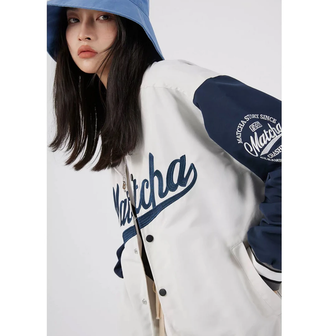 ins风美式复古棒球服情侣外套秋季新款宽松时尚高街长袖上衣