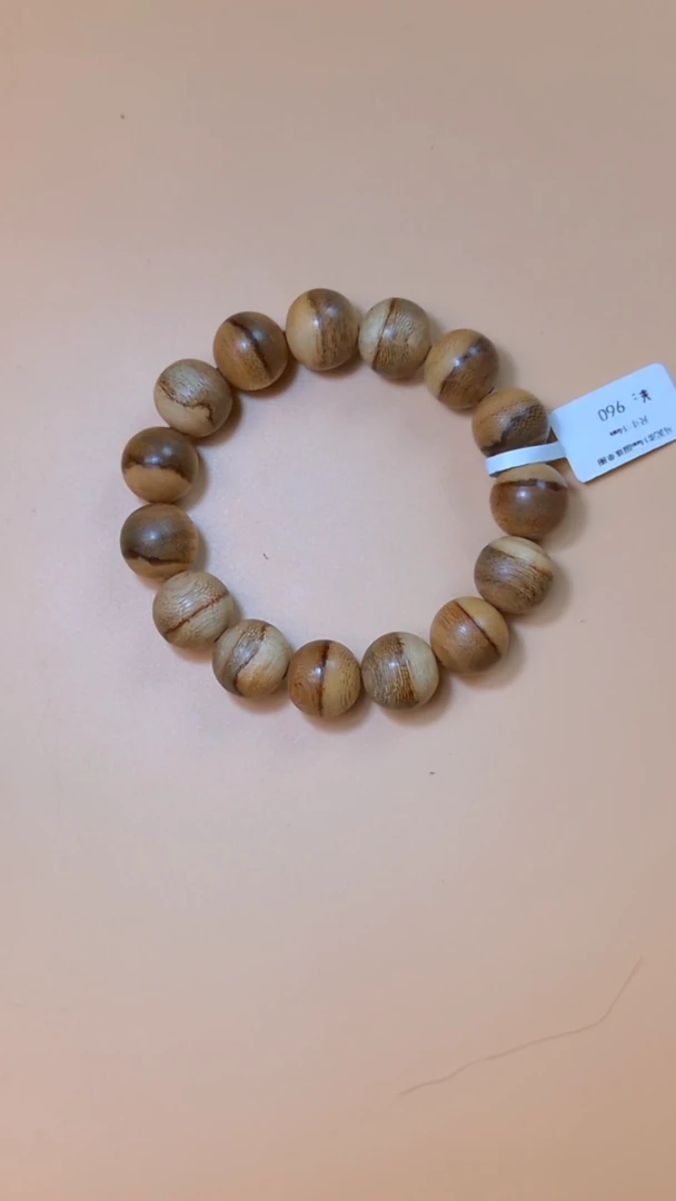手串沉香马泥涝14mm圆珠单圈8166