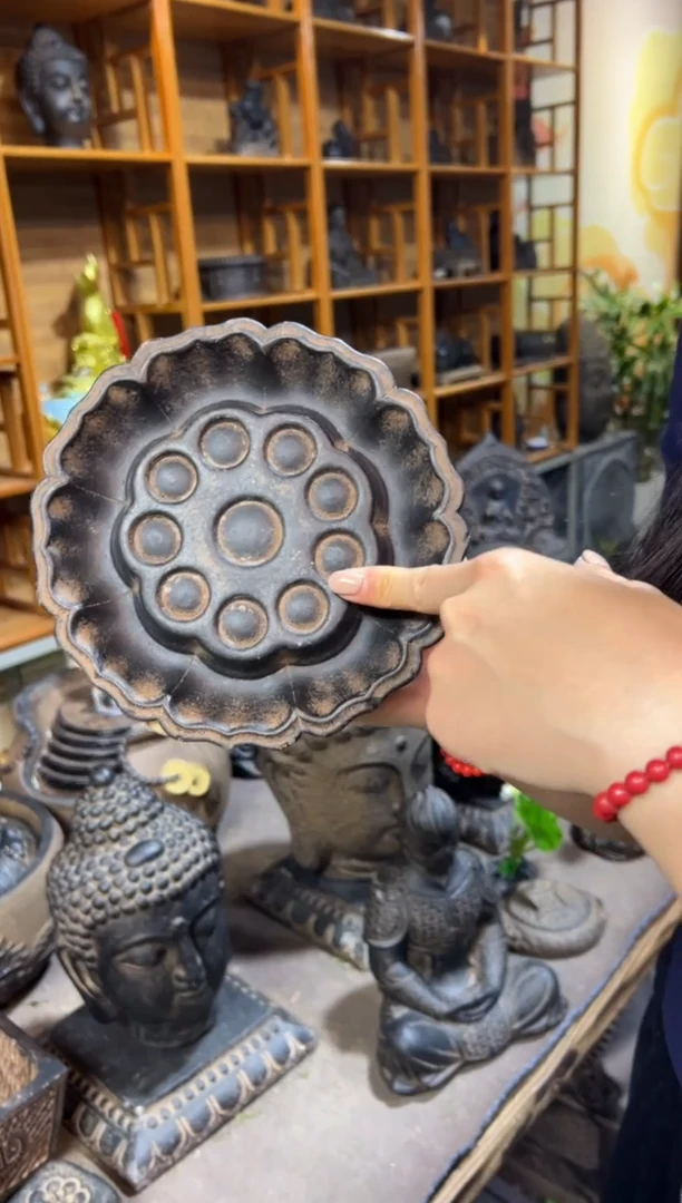 陶土【火山泥】莲蓬壶承