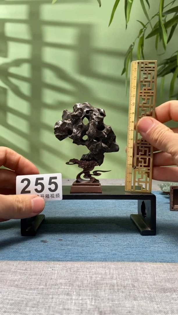 【闪购商品】树脂制品底座 石头是青州玲珑石255号
