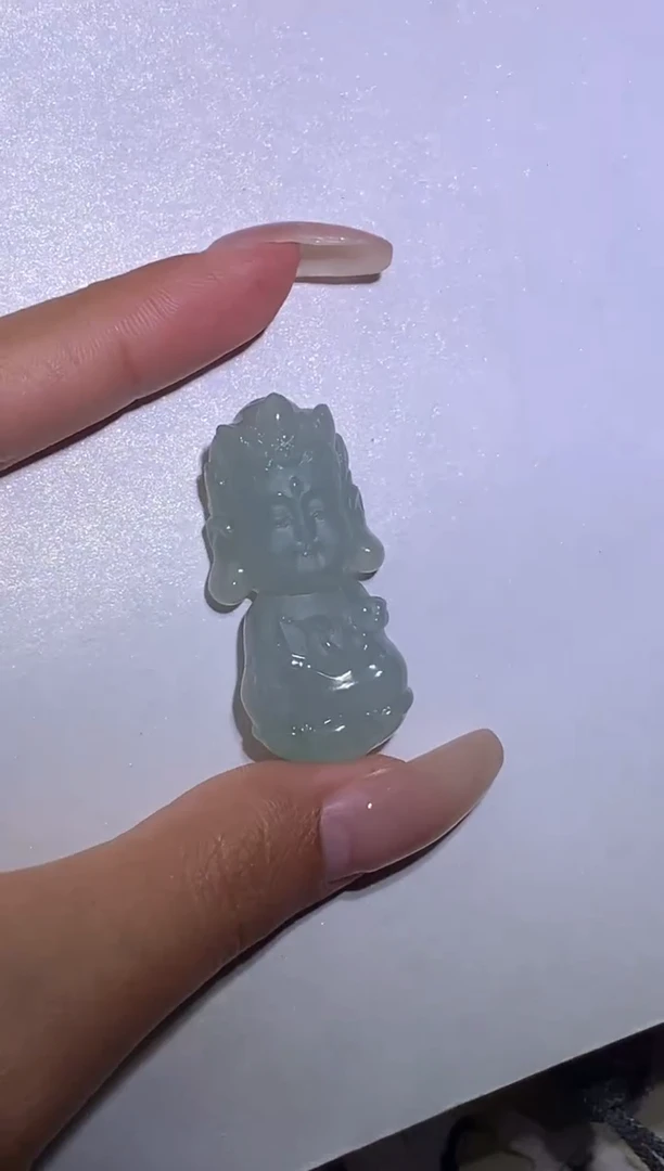 颈饰未镶嵌翡翠爱***式度母宝宝佛