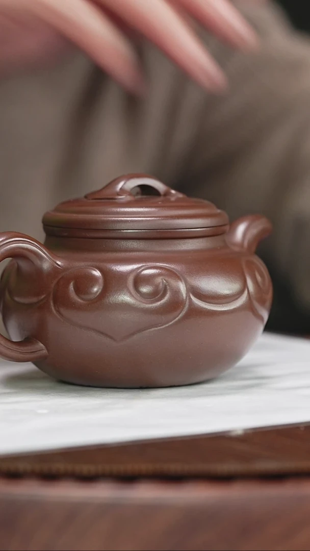 宜兴原矿高端紫砂 文革泥 320cc