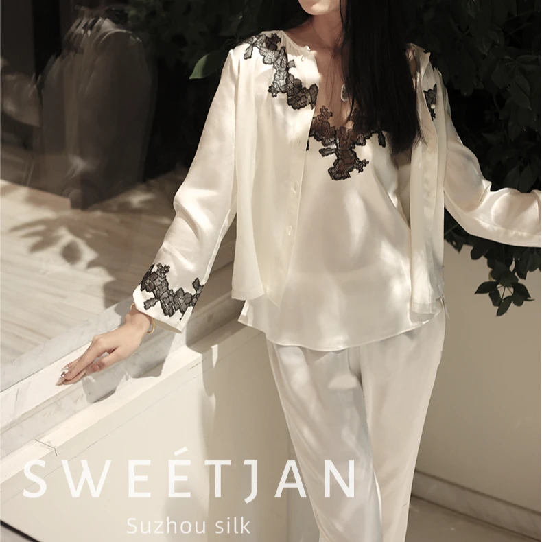 【CoCo小姐】SweetJan暮光桑蚕丝居家服套装高级感轻柔套装