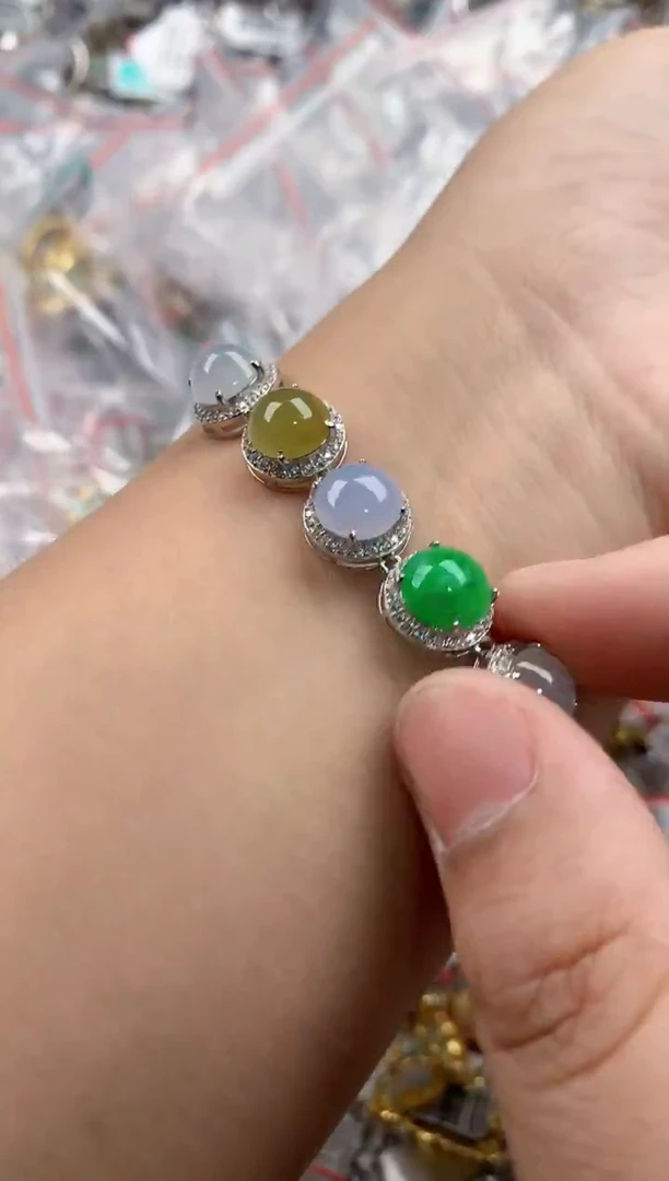 银S925镶嵌戒指翡翠333    8