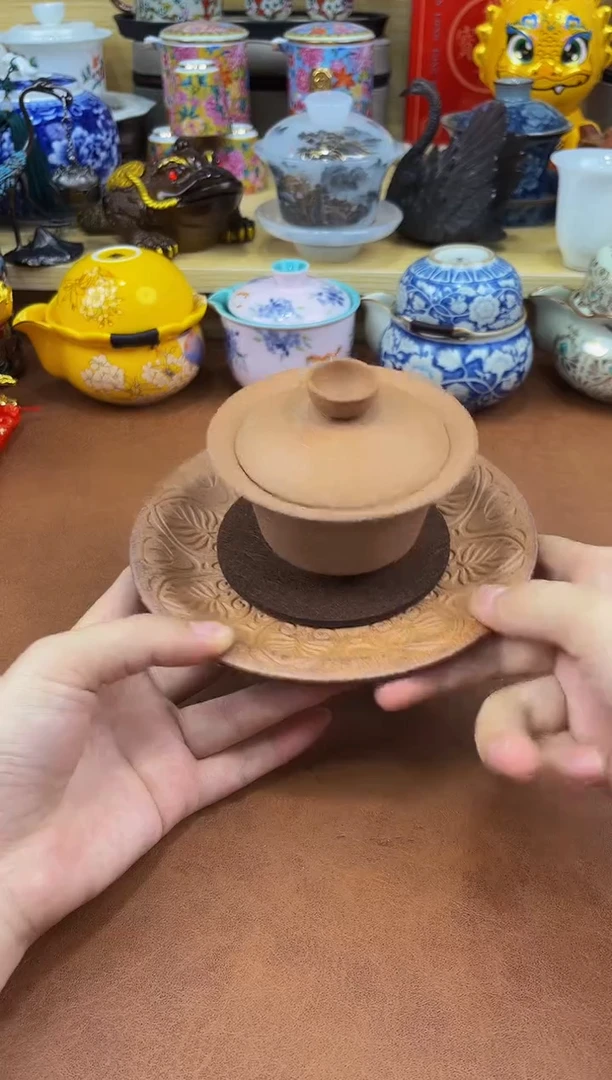 陶瓷茶具摆件旅行套组