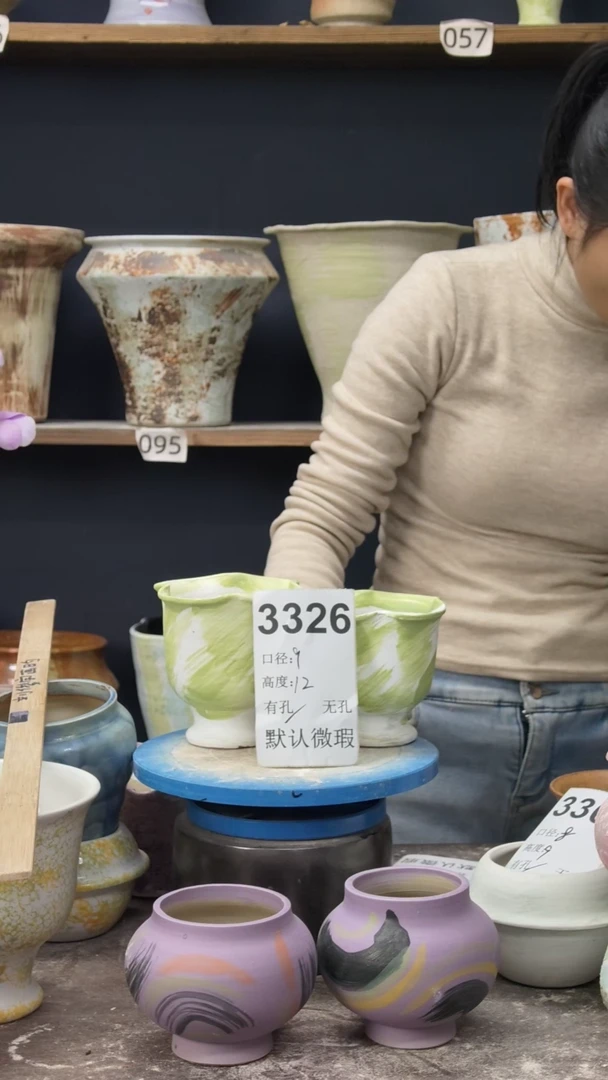 静**之景德镇花盆默认微瑕3326