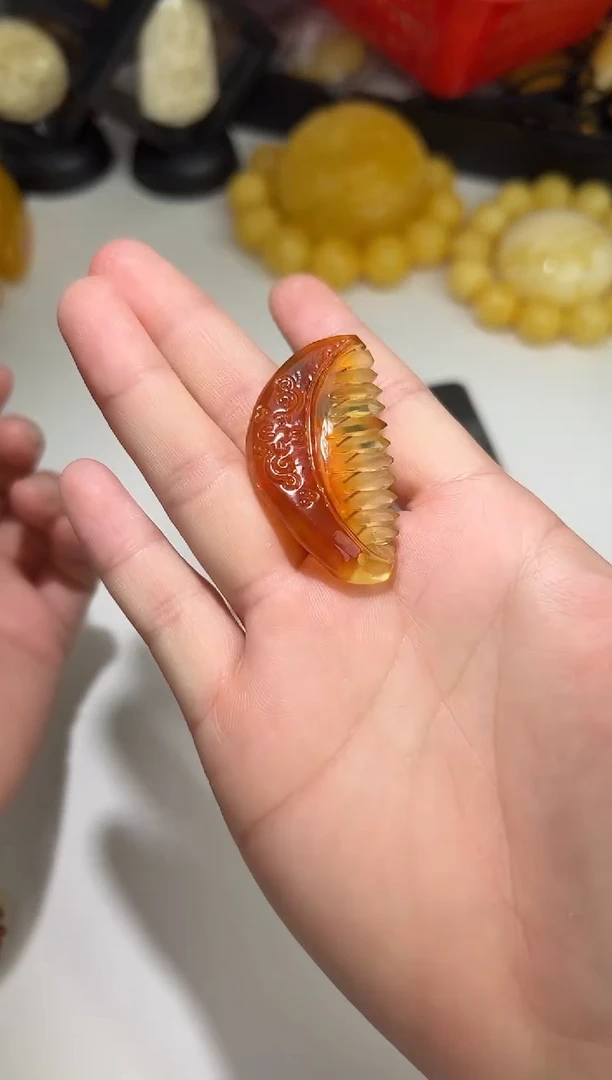 裸石琥珀未镶嵌琥珀蜜蜡吊坠