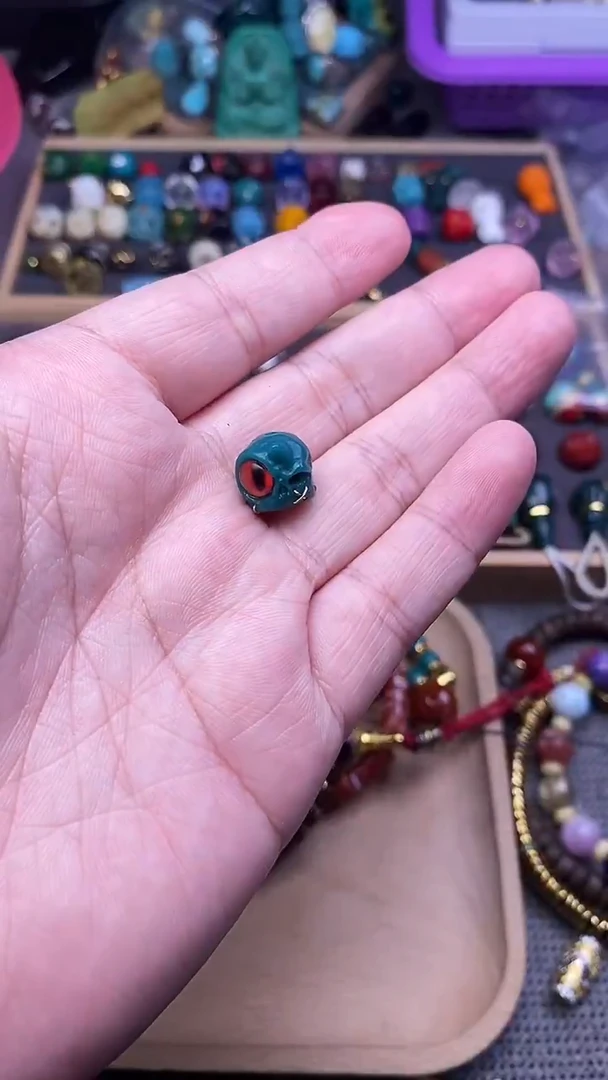 手工艺品琉璃怒目金刚呆 单个发