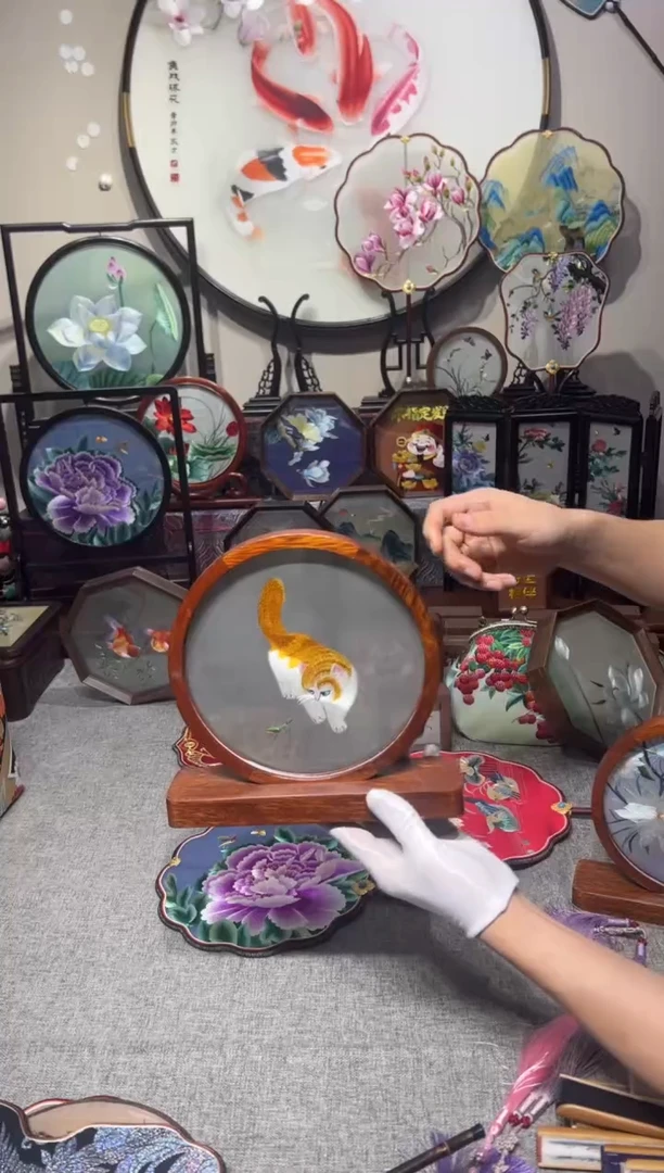 织绣纯手工苏绣双面绣