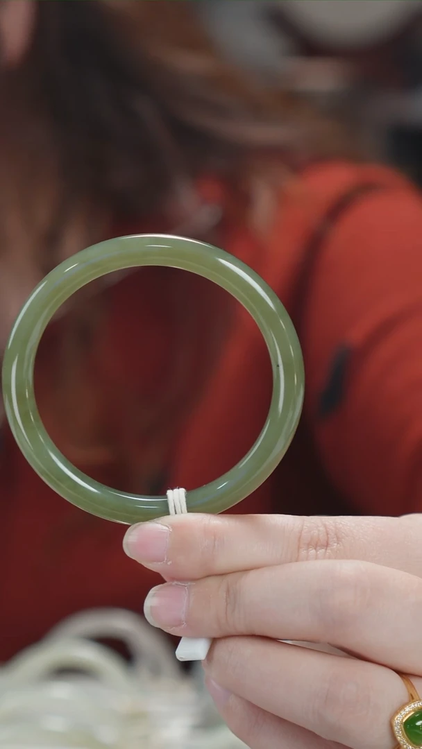 【闪购商品】和田玉手镯未镶嵌51号天然和田玉手镯拍一发一57