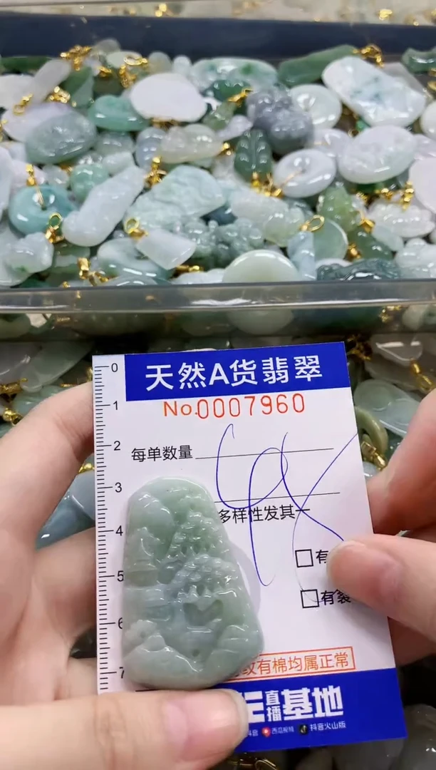 颈饰未镶嵌翡翠纯天然a货翡翠