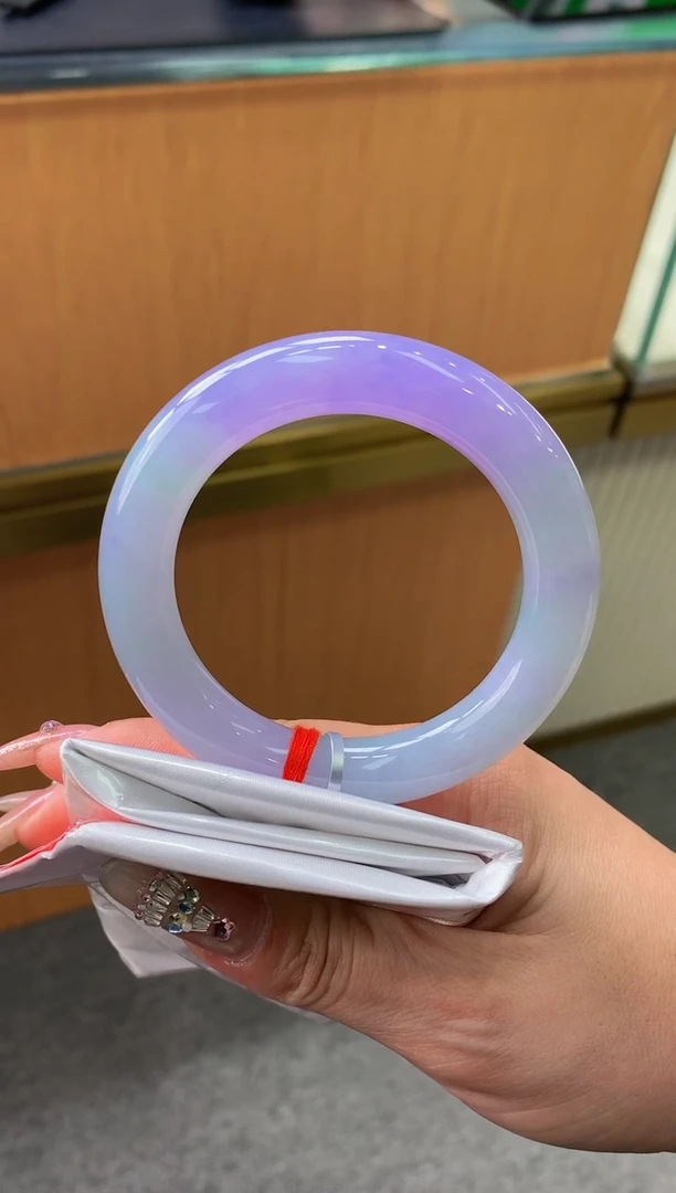 未镶嵌手镯翡翠-F2-圆条54.8-全款48万-定金2万