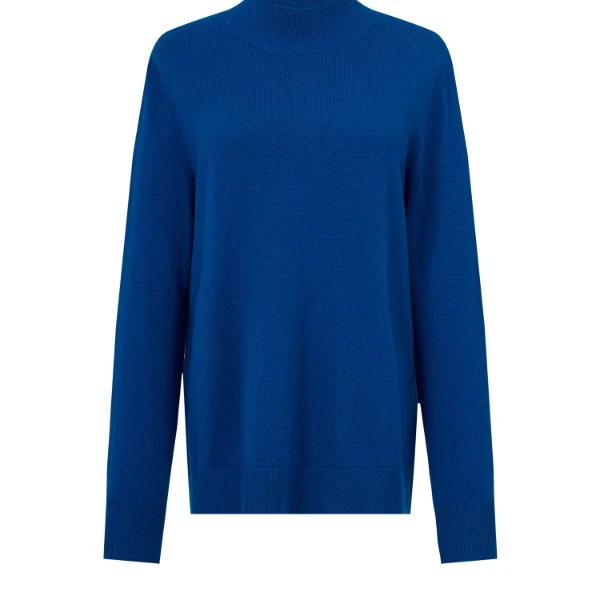 【珊珊专属】曼德诗时尚长袖气质设计感绵羊毛针织衫M730217