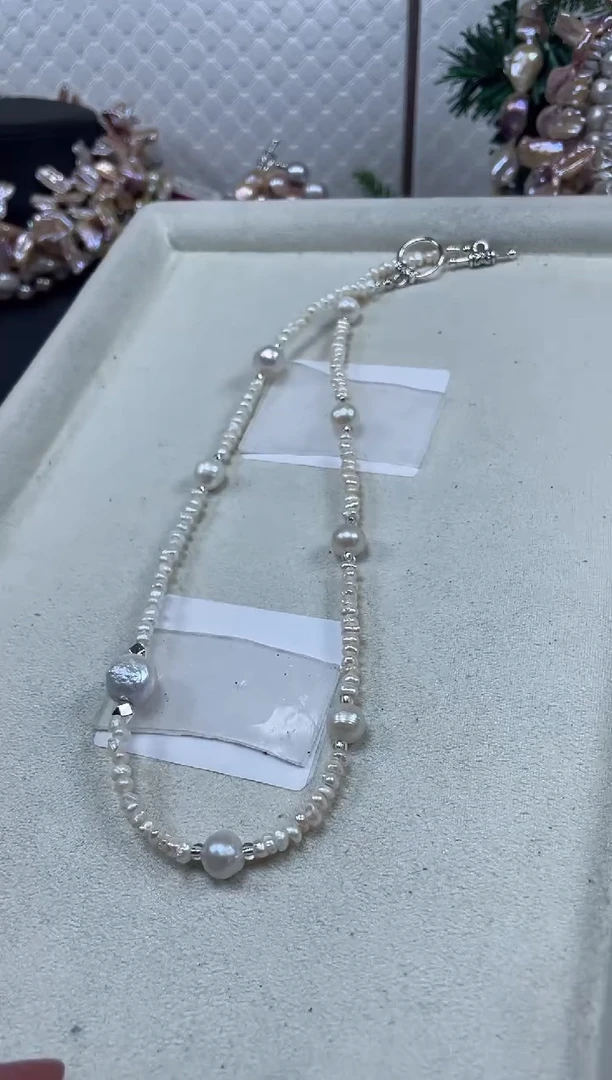 【闪购商品】淡水珍珠项链未镶嵌【纯恬珍珠】（多样性发货发一）