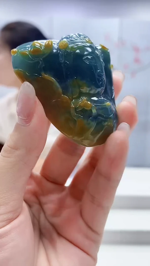 定制翡翠未镶嵌4902lr-毛货挂件76