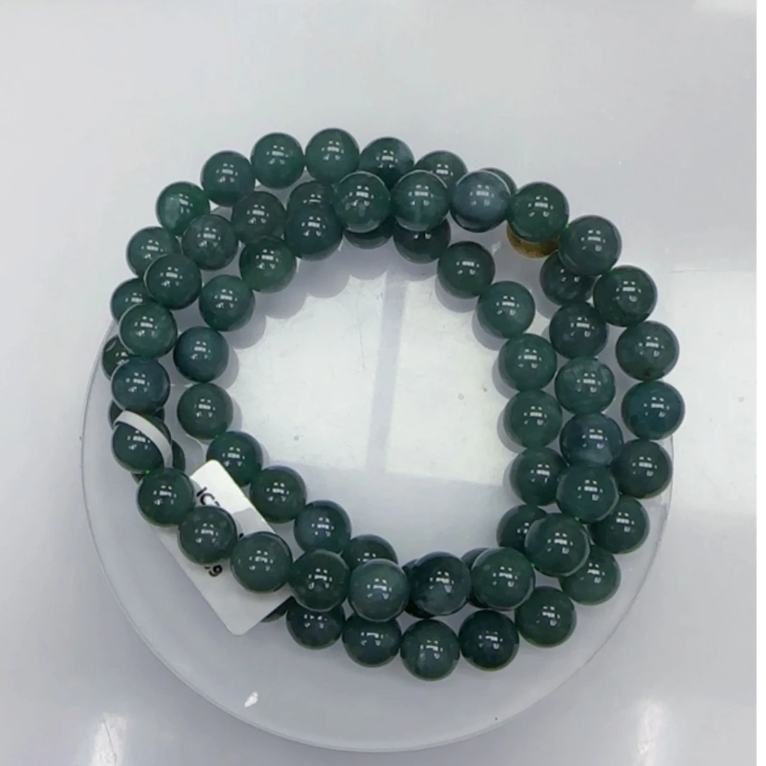翡翠A货精品珠链GS-70089