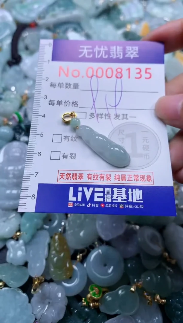 颈饰未镶嵌翡翠8135