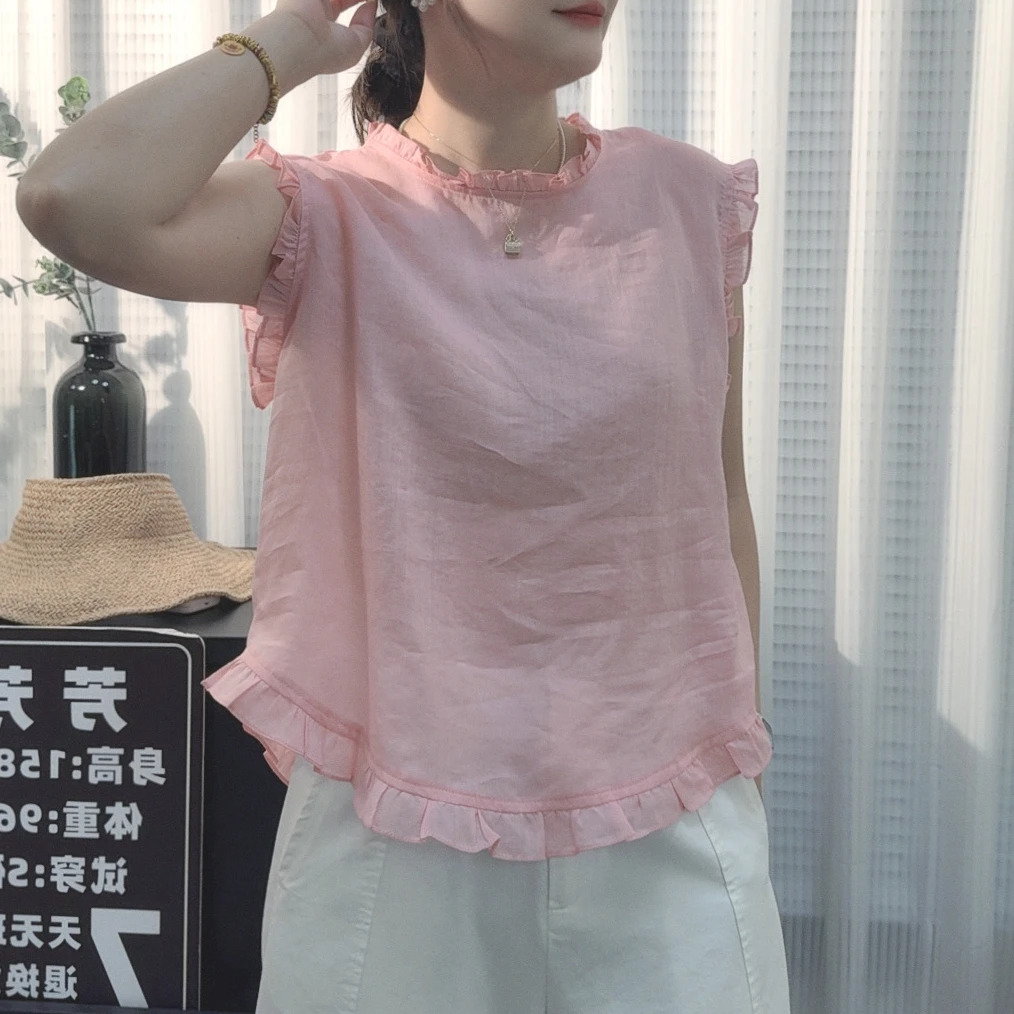 芳芳家【小时光】无麻不欢~上身透气舒适！100苎麻夏季气质百搭衬衫