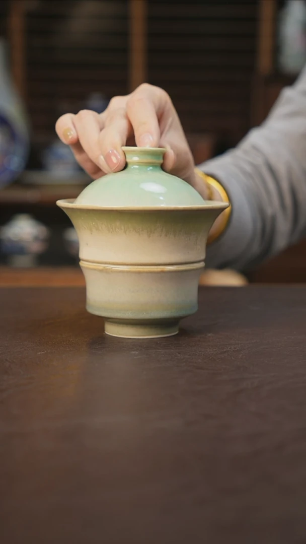 杯景德镇陶瓷杯碗柴烧多人