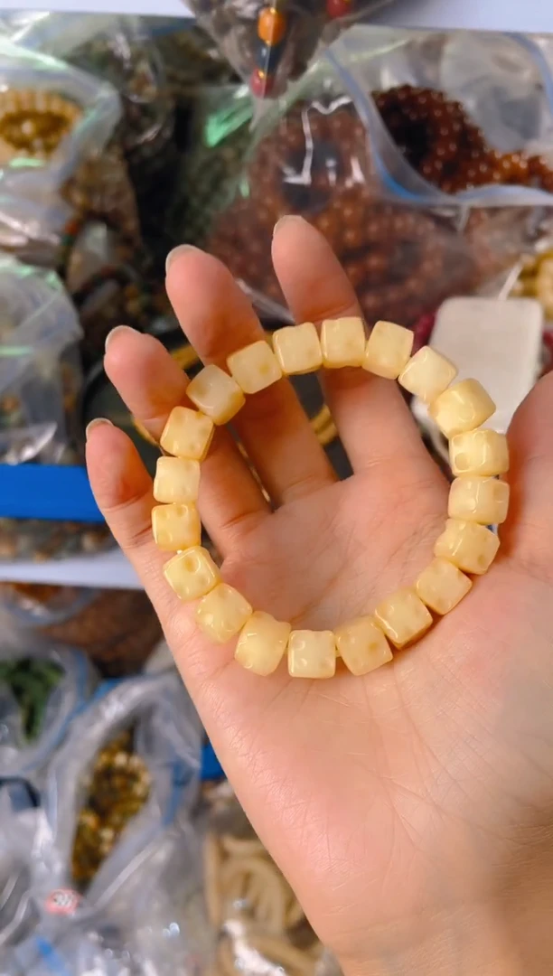 菩提根/象牙果手串奶酪单圈手串
