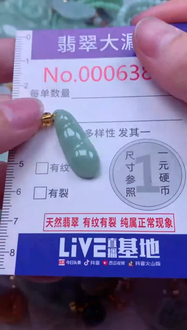 吊坠(不含链)未镶嵌翡翠6387