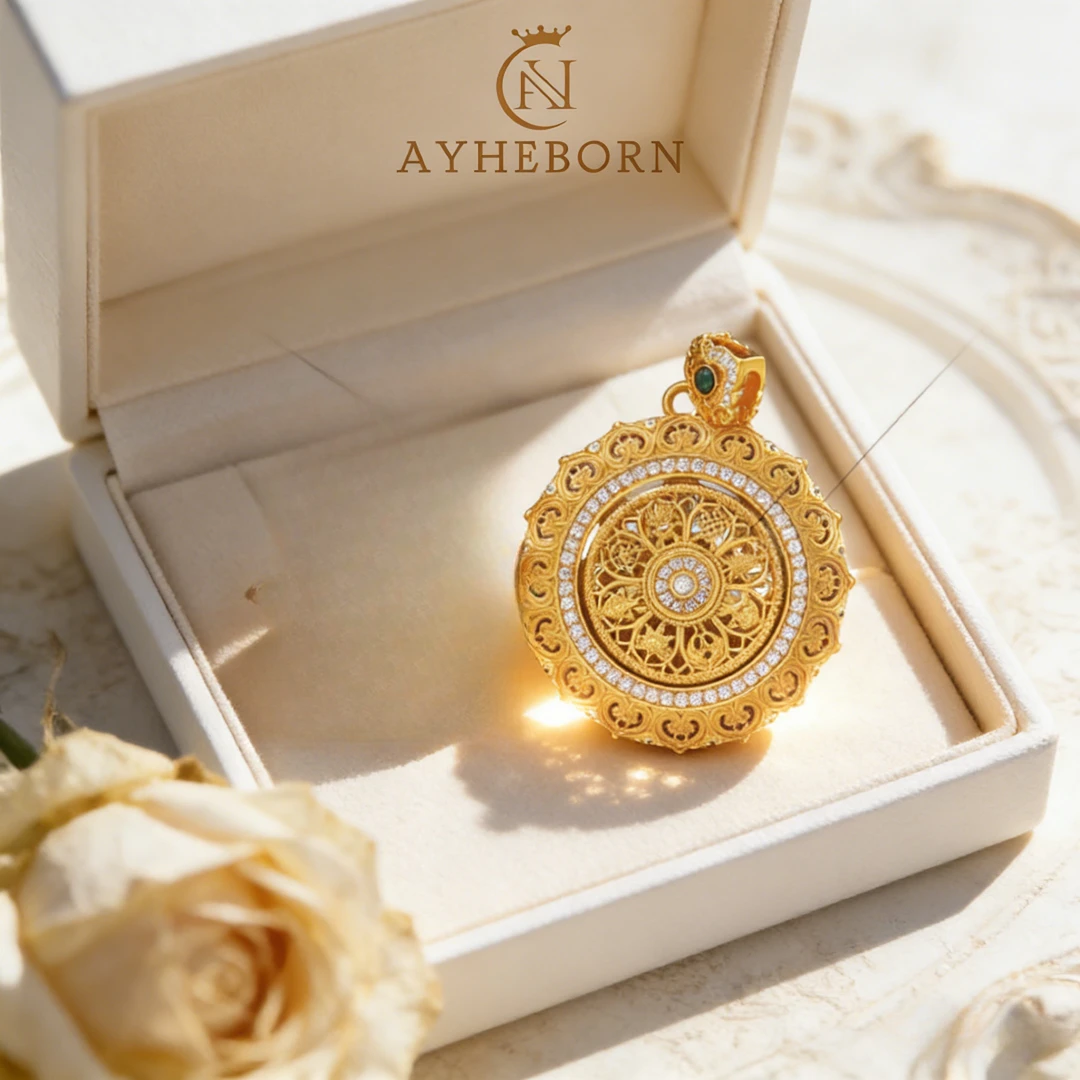 铜合金吊坠 艾赫本AYHEBORN-和谐圆满罗盘吊坠-B4-1-6
