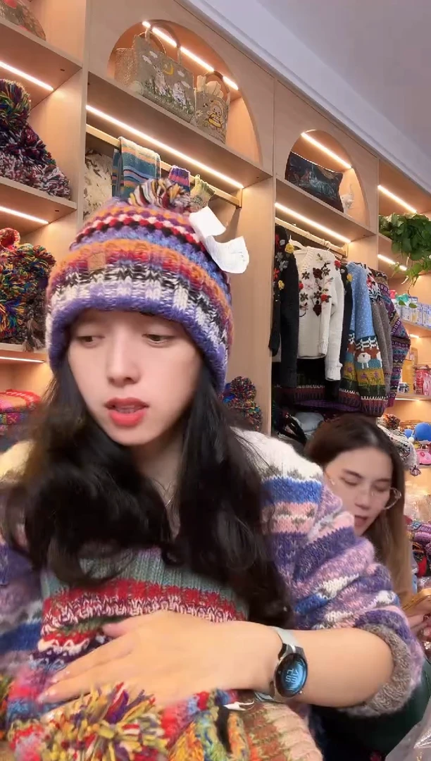 卷****?百羊毛单球翻边帽4626