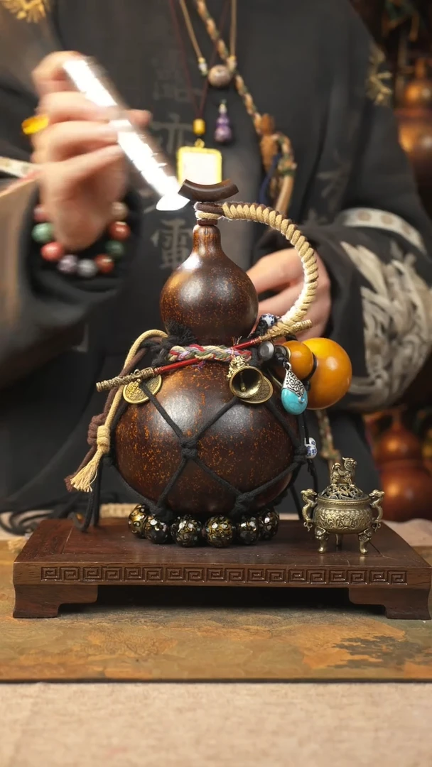 【闪购商品】198大漆葫芦一物一拍记葫堂出品