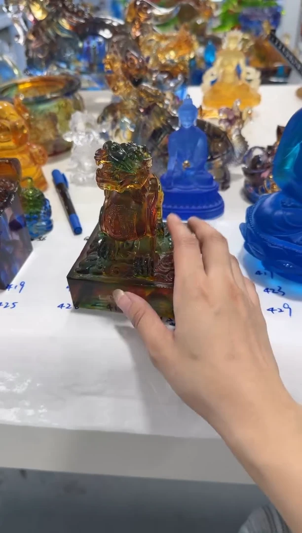 手工艺品琉璃精诚合作  貔貅印章 微瑕作品  不退不换  介意勿拍