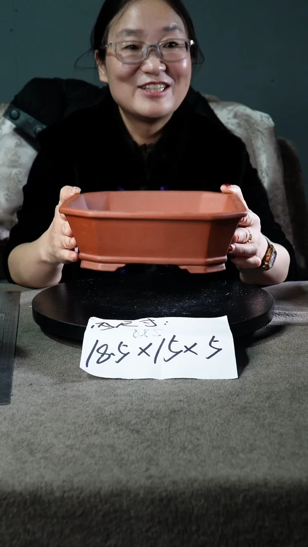 宜兴紫砂小花盆盆